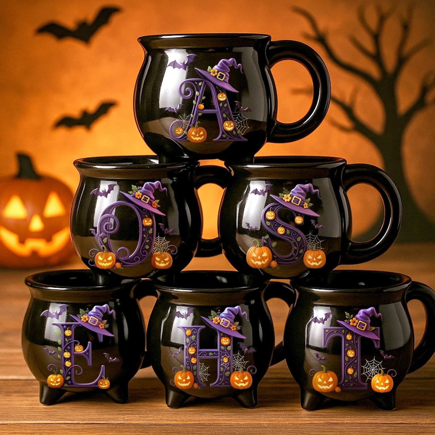 Sherum Ceramic Witch Cauldron Coffee Mug